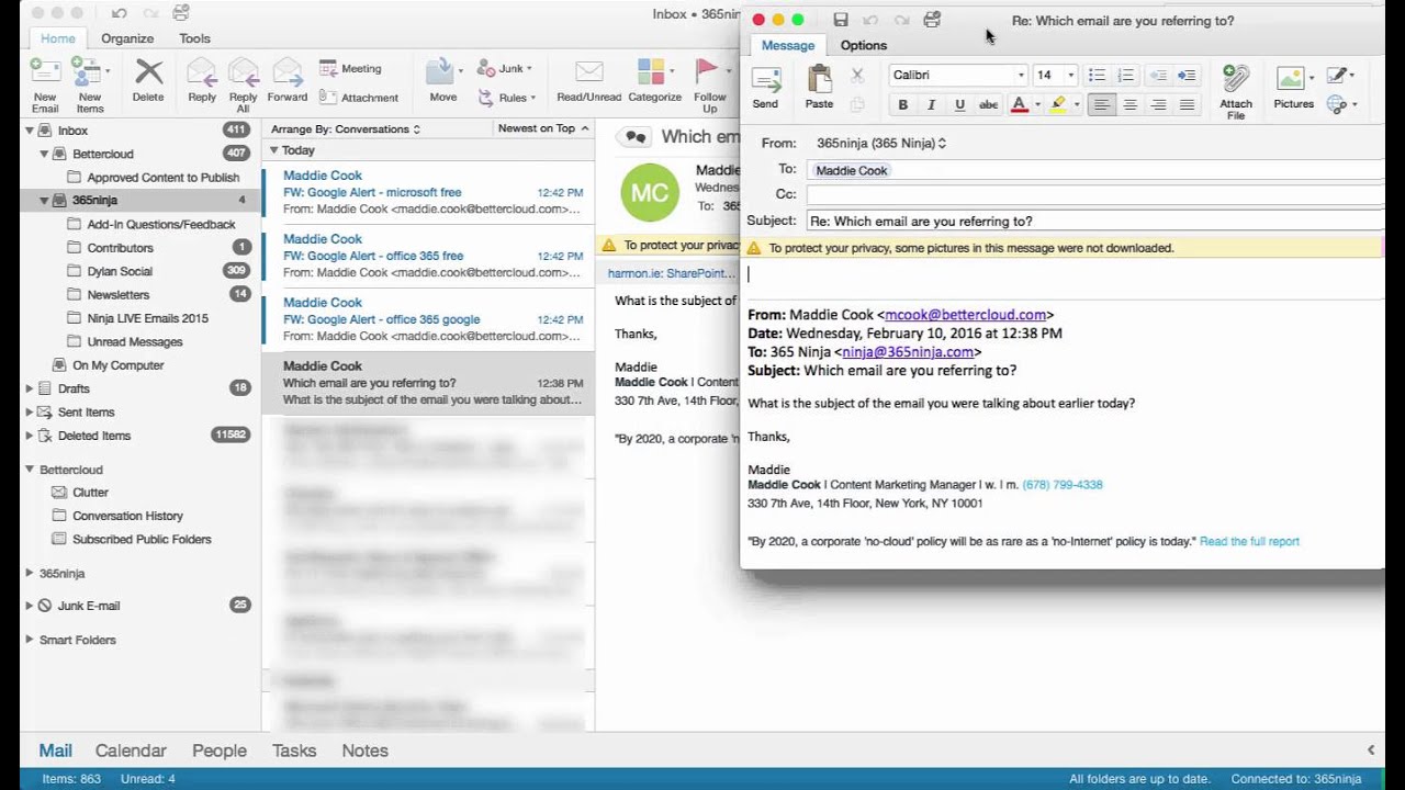outlook for mac 2016 open in browser